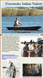 Mobile Screenshot of pocomokeindiannation.org